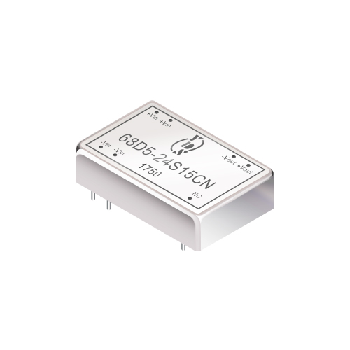 68D5 系列 5~6瓦 1.5KV隔離電壓 2:1寬輸入 直流對直流電源轉換器