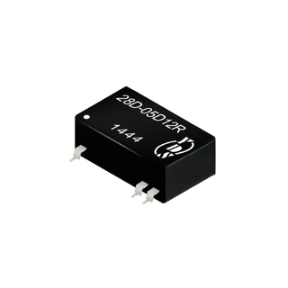 28D 系列 2瓦 1.5KV隔離電壓 SMD 直流對直流電源轉換器